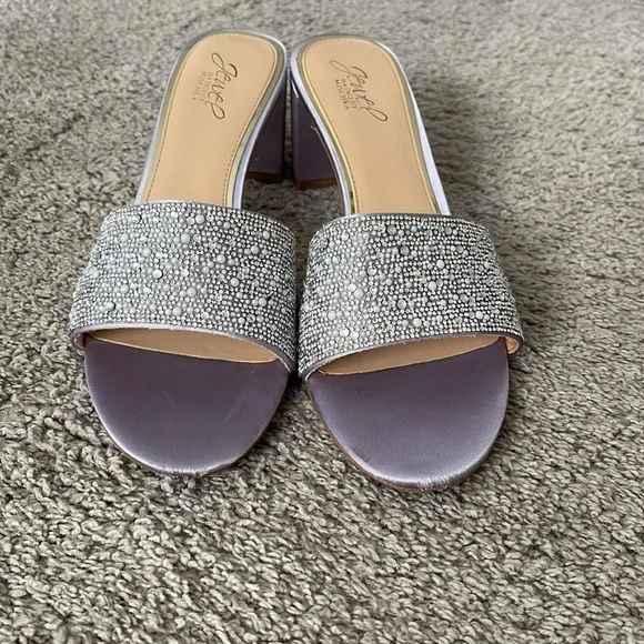 Jewel Badgley Mischka Della Evening Slide Sandal - Picture 2 of 9